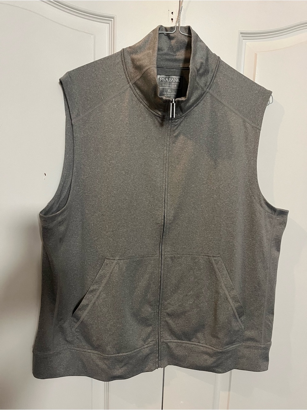 ravel Men's Gray Full-Zip Sleeveless Vest